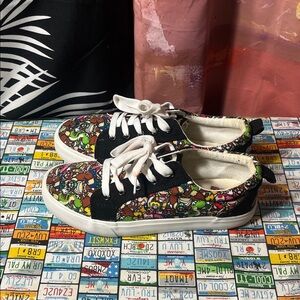 Super Mario Ground Up Shoes Kids Size 5 – Nintendo Character Print Sneakers